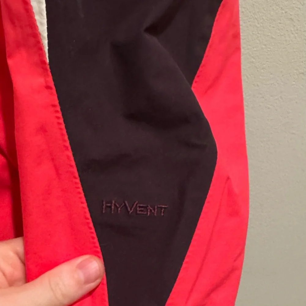 The North Face‎ Pink and Black Ski Jacket with High Collar Small
